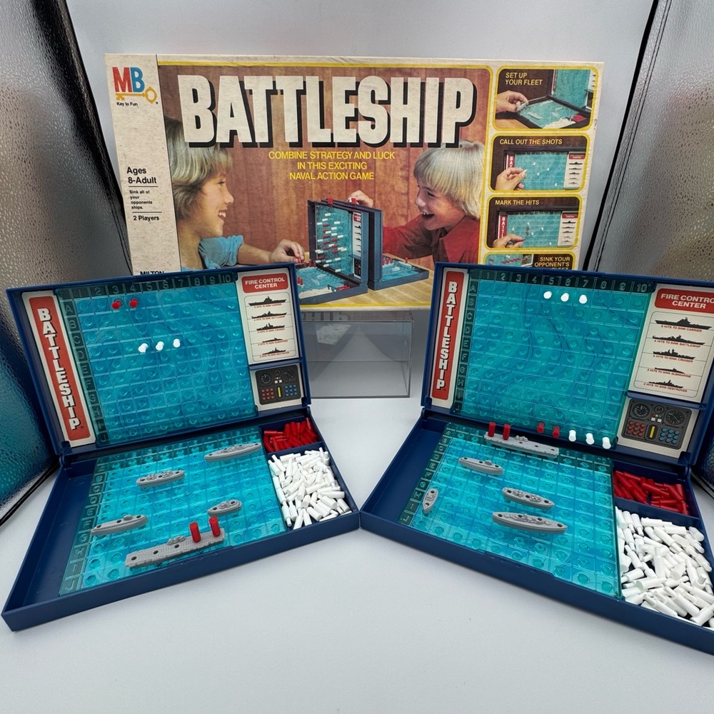 Vintage 1982 Battleship Board Game Milton Bradley Complete w Box USA